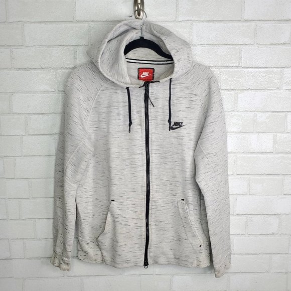 Nike Tops - Nike Tech Gray Space Dye Hoodie Zipper Jacket